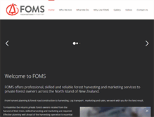 Tablet Screenshot of foms.co.nz